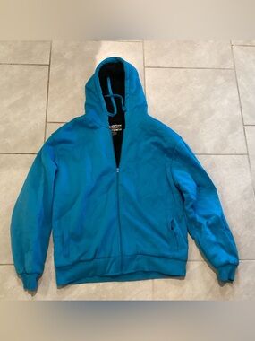 Courage Clothing Co Checkered Jacket Hoodie Sherpa Lined Zip